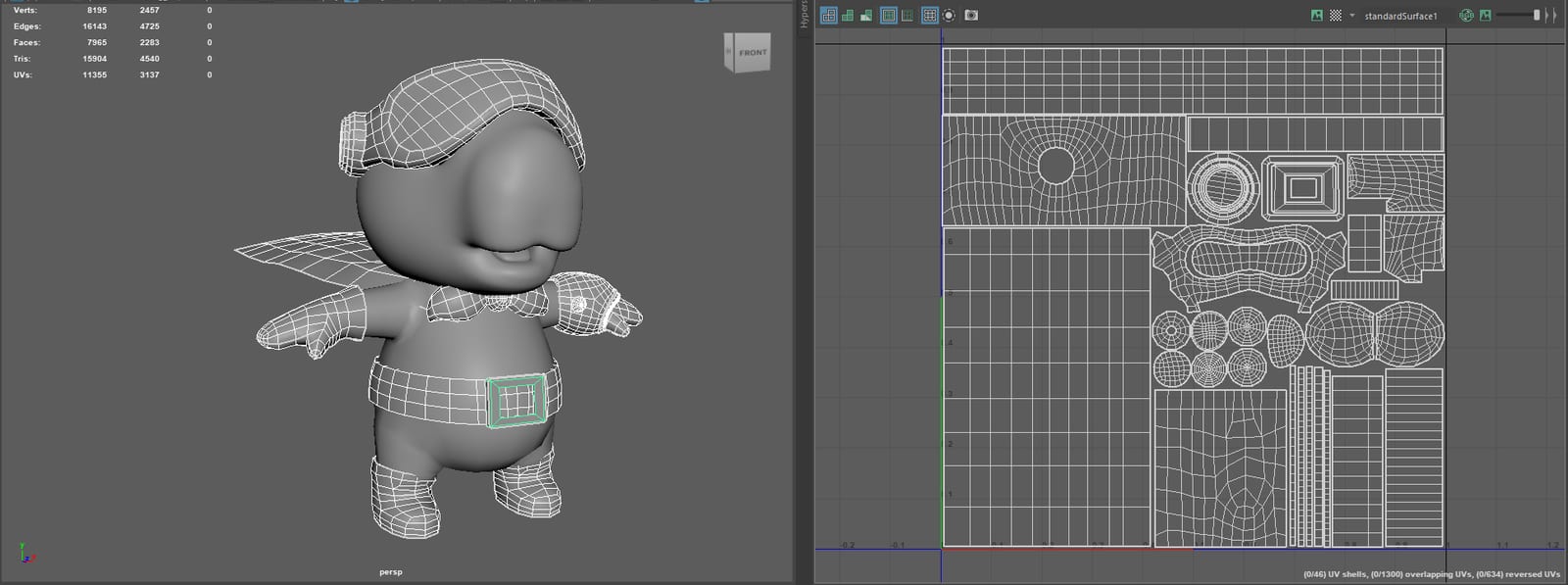 Modelo 3D low poly da Capy